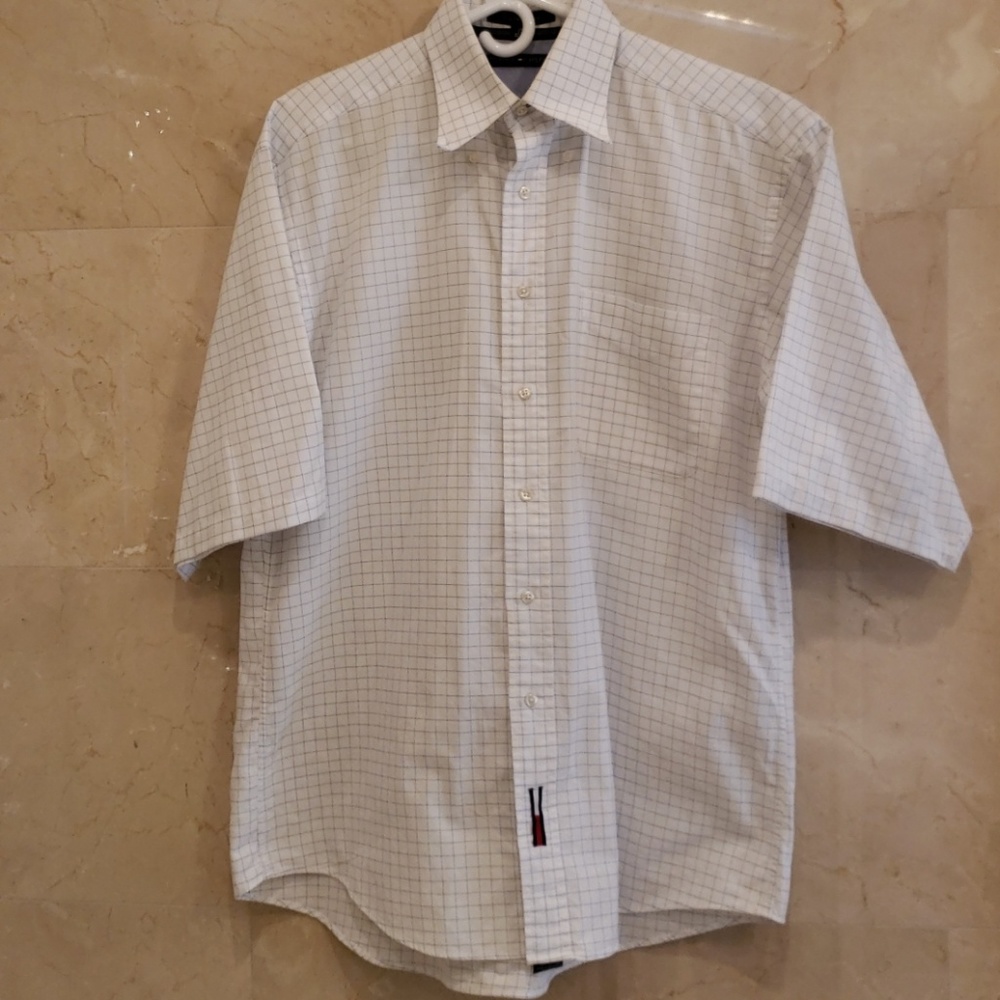 MEN'S TOMMY HILFIGER SHORT SLEEVE DRESS SHIRT